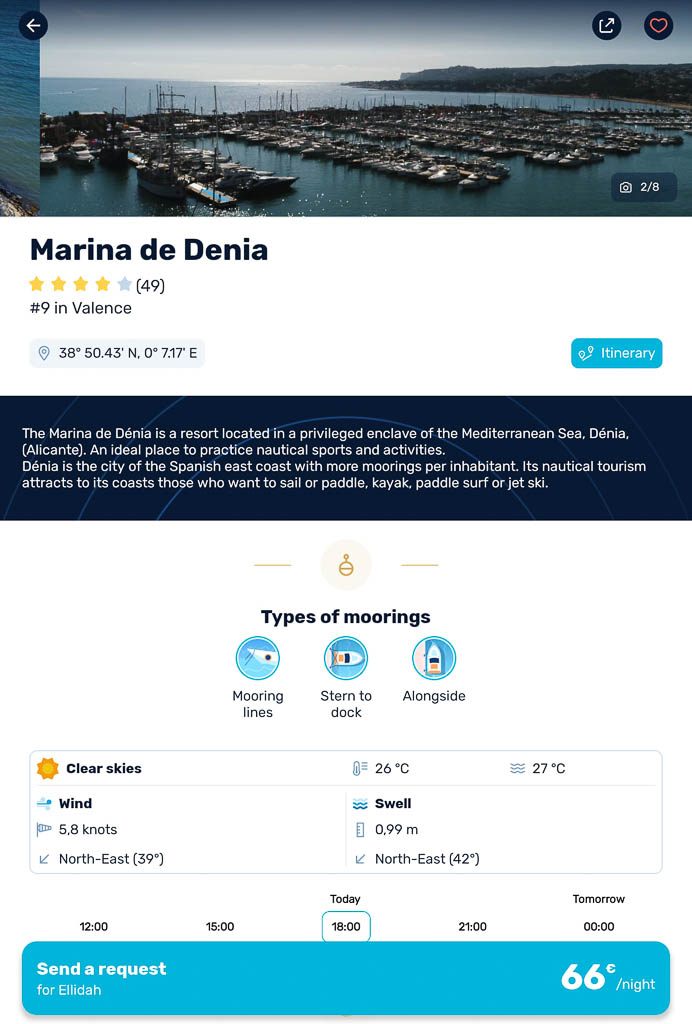Navily marina booking