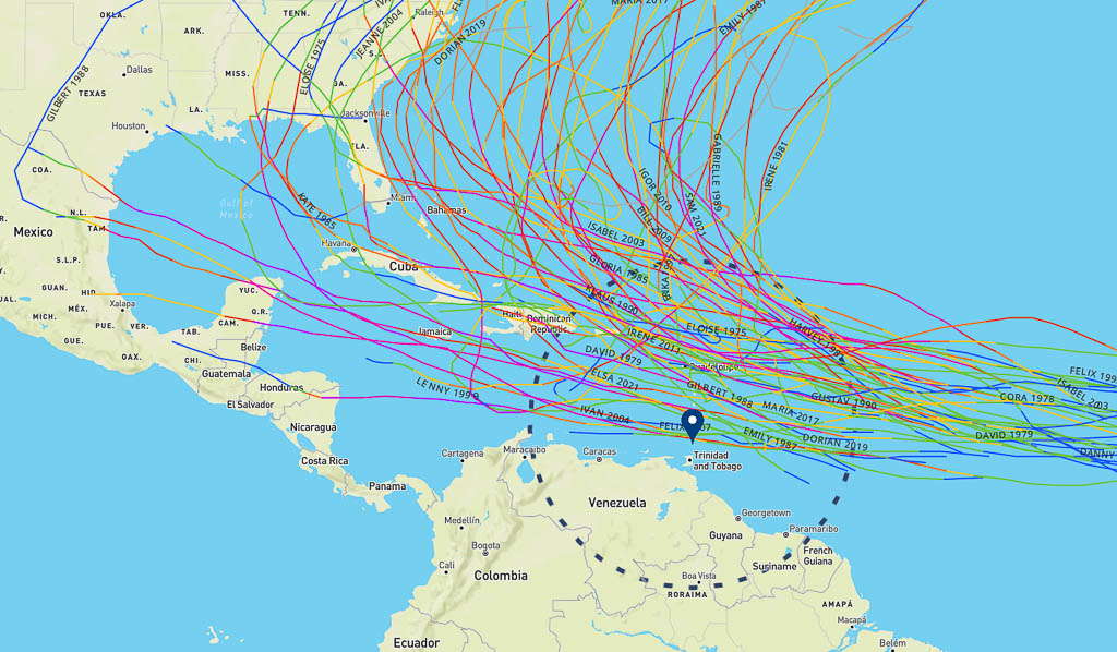 NOAA Hurricane Map